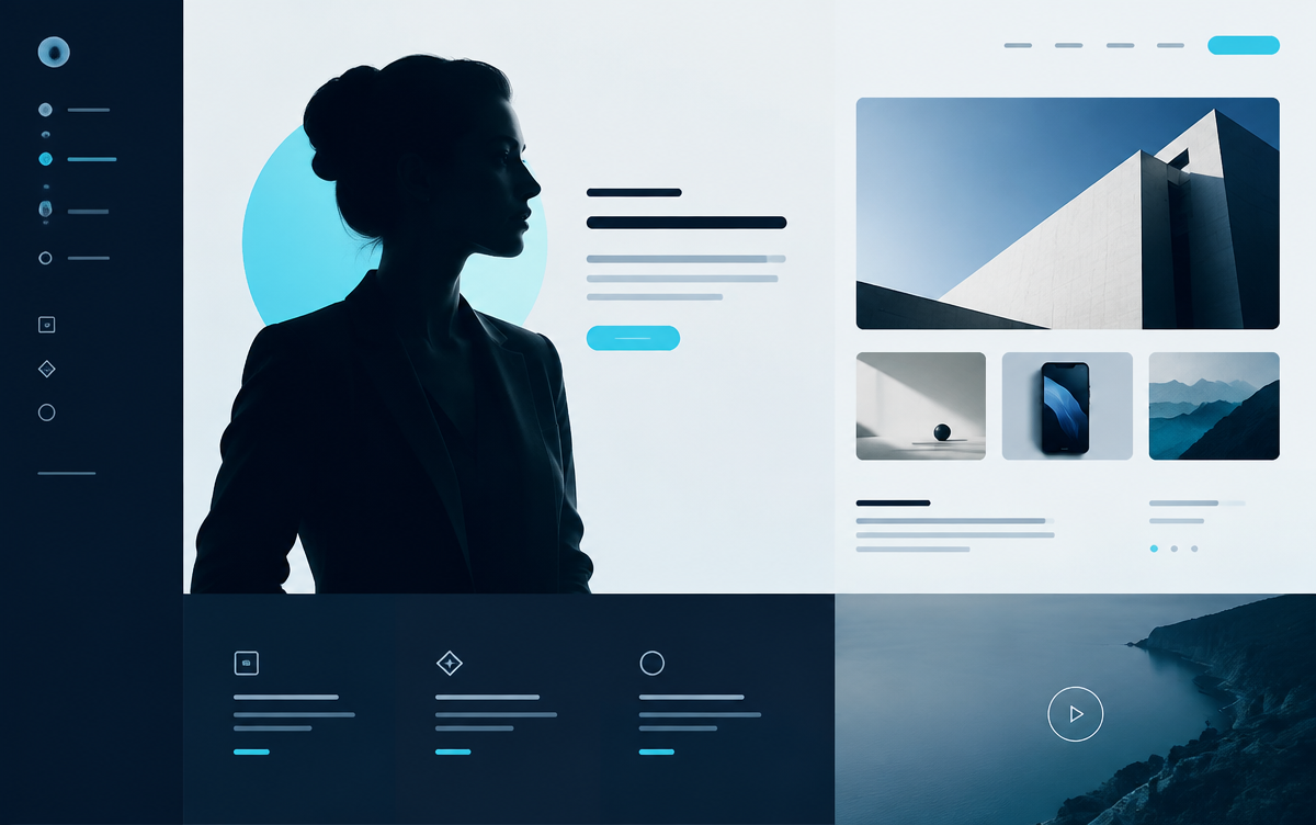 UI/UX Design service concept
